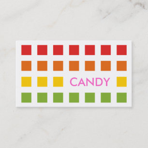 Tarjeta De Visita CANDY (cuadrados mod)