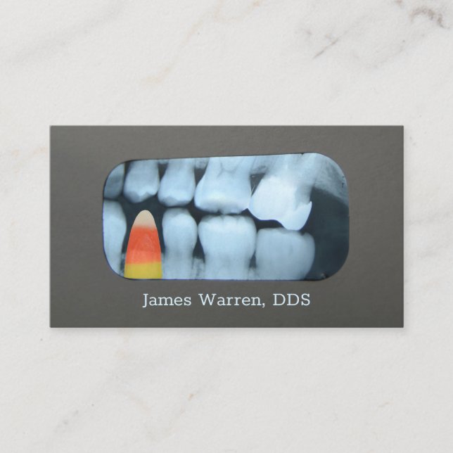 Tarjeta De Visita Candy en Teeth Xray (Anverso)