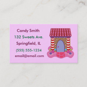 Tarjeta De Visita Candy Gingerbread House Business Card