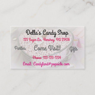 Tarjeta De Visita Candy Shop Business Card