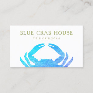 Tarjeta De Visita Cangrejo azul