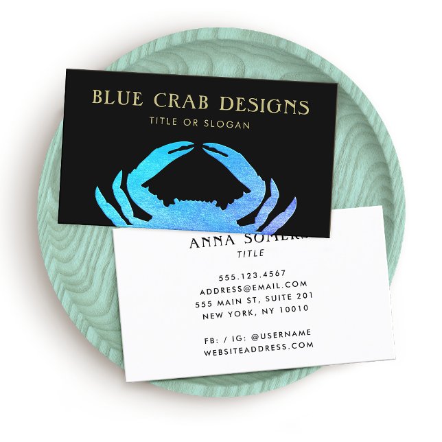 Tarjeta De Visita Cangrejo azul (Subido por el creador)