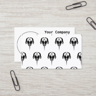 Tarjeta De Visita Cangrejo herradura al estilo de tatuaje tribal