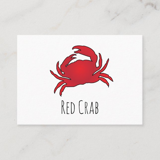 Tarjeta De Visita Cangrejo Rojo (Anverso)