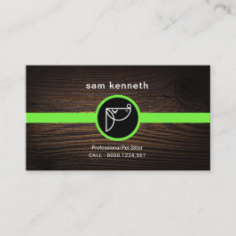 Tarjeta De Visita Canguro de madera del mascota del cartel del grano