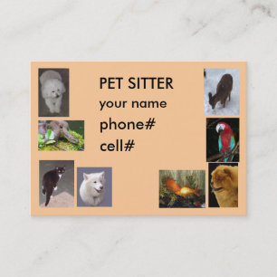 TARJETA DE VISITA CANGURO DEL MASCOTA