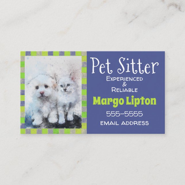 Tarjeta De Visita Canguro del mascota (Anverso)