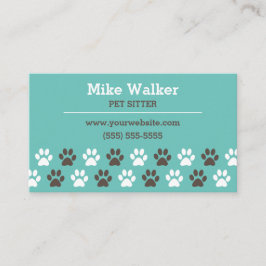 Tarjeta De Visita Canguro del mascota de la impresión de la pata