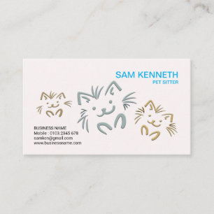 Tarjeta De Visita Canguro lindo llano simple del mascota de los