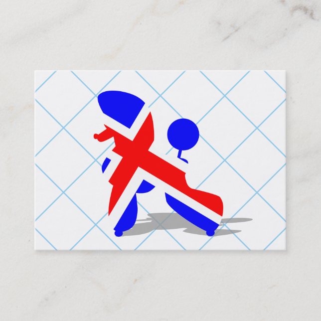 Tarjeta De Visita Caniche británico (Anverso)