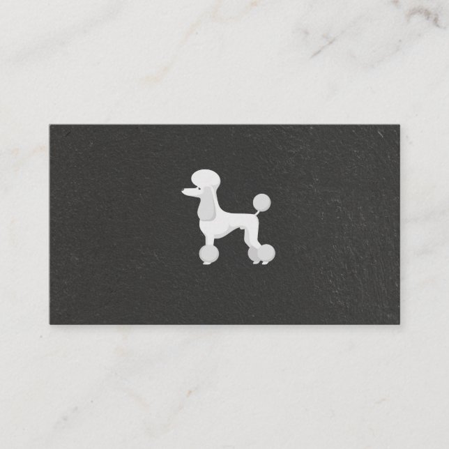 Tarjeta De Visita Caniche | Dogs Cats Services (Anverso)