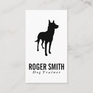 Tarjeta De Visita Canina   Formación de perros (élite)