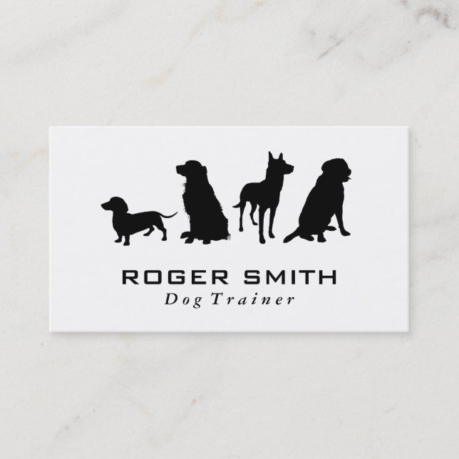 Tarjeta De Visita Canine Pack | Formación de perros (Anverso)