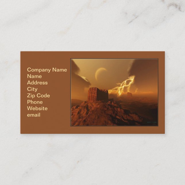 Tarjeta De Visita Cañón Dorado (Anverso)