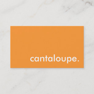 Tarjeta De Visita cantaloupe.