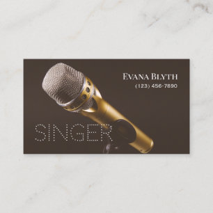 Tarjeta De Visita Cantante