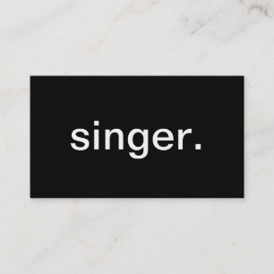 Tarjeta De Visita Cantante