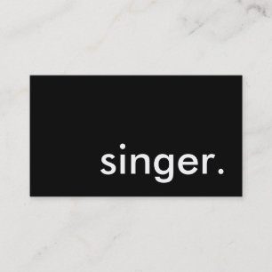 Tarjeta De Visita cantante.