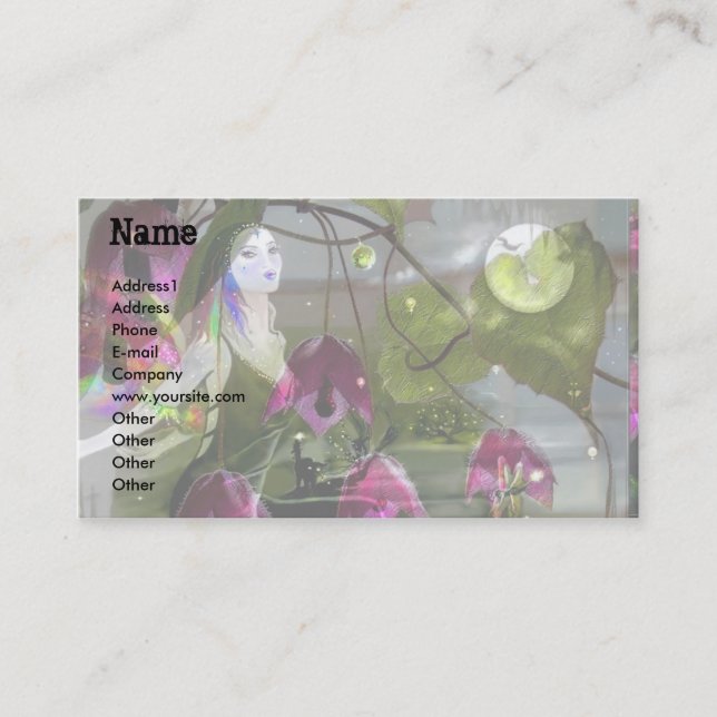 Tarjeta De Visita ¡Cantante de la luna! (Anverso)