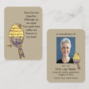 Tarjeta De Visita Cantante de música de pájaro cantante de fotos con