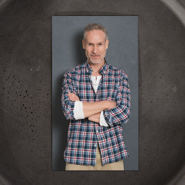 Tarjeta De Visita Cantante de ópera foto moderna Código QR Código ne