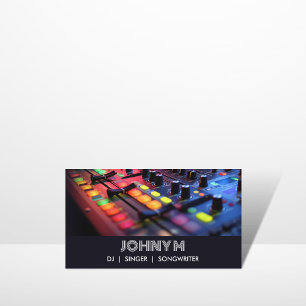 Tarjeta De Visita Cantante musical de DJ profesional moderno