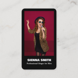 Tarjeta De Visita Cantante profesional