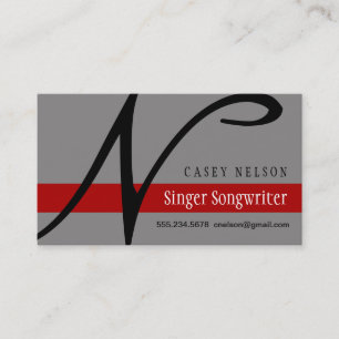 Tarjeta De Visita Cantante Songwriter