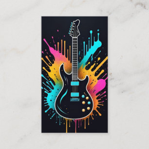 Tarjeta De Visita Cantante Vocal Guitarrista Musical