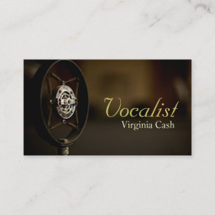 Tarjeta De Visita Cantante, Vocalista, Solista, Entretenimiento en V