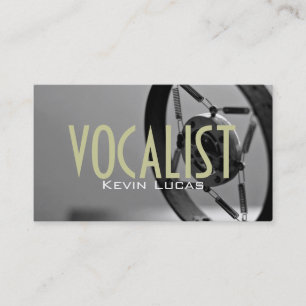 Tarjeta De Visita Cantante, Vocalista, Solista, Espectáculo de Inter