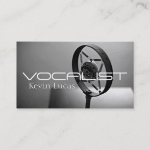 Tarjeta De Visita Cantante, Vocalista, Solista, Espectáculo de Inter