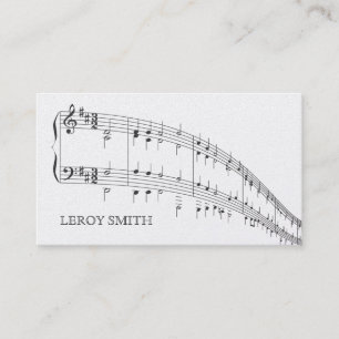 Tarjeta De Visita Cantautor de música de primera calidad de artista