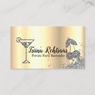 Tarjeta De Visita Cantinero de fiesta privada bar de catering de beb