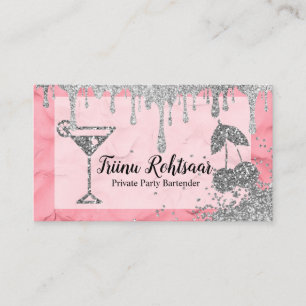 Tarjeta De Visita Cantinero de fiesta privada bar de catering de beb