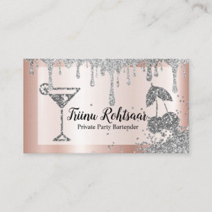 Tarjeta De Visita Cantinero de fiesta privada bar de catering de beb