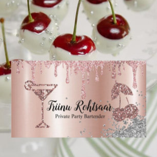 Tarjeta De Visita Cantinero de fiesta privada bar de catering de beb