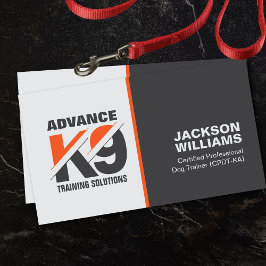 Tarjeta De Visita Capacitación en K9 - Entrenador de perros - Compor