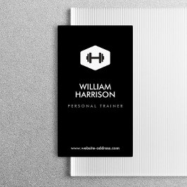 TARJETA DE VISITA CAPACITADOR PERSONAL, LOGOTIPO DE INSTRUCTOR DE FI