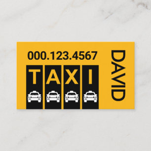 Tarjeta De Visita Capas de ruta de transporte de taxis