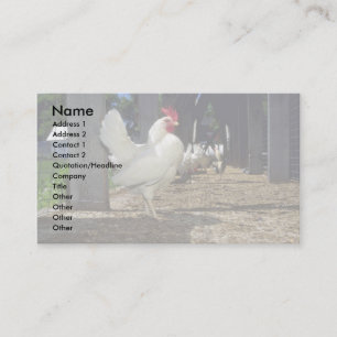 Tarjeta De Visita Capas (gallinas y gallos)