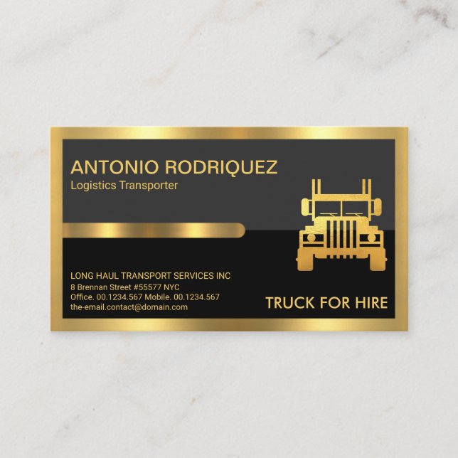 Tarjeta De Visita Capas negras del marco de la pestaña dorada superi (Anverso)