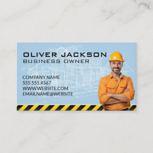 Tarjeta De Visita Capataz de construcción Planos Arquitecto