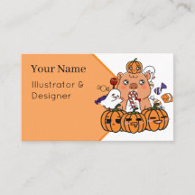 Capibara de Halloween - Fiesta de Calabaza y Dulce