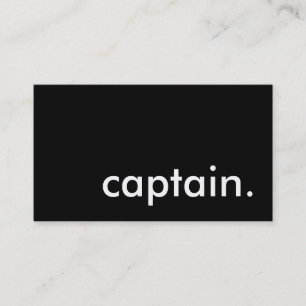 Tarjeta De Visita capitán.