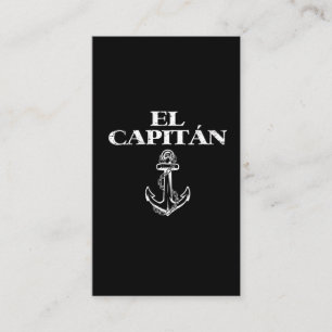 Tarjeta De Visita  Capitán de bote El Capitan marinero marinero