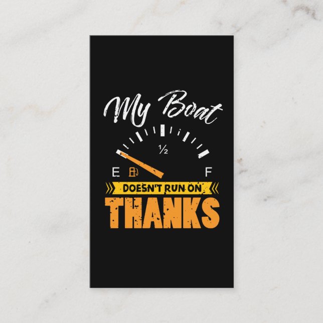 Tarjeta De Visita Capitán del bote Boating Lake Pontoon (Anverso)