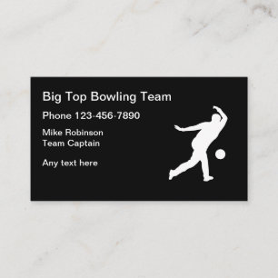 Tarjeta De Visita Capitán del equipo de bolos
