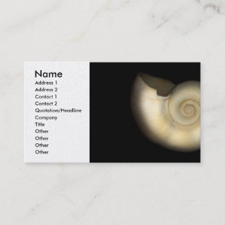 Tarjeta De Visita Cápiz - Conquiliología - Nautilus