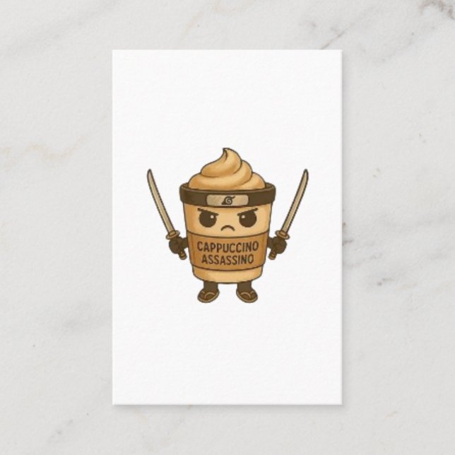 Tarjeta De Visita Cappuccino Assassino Italian (Anverso)